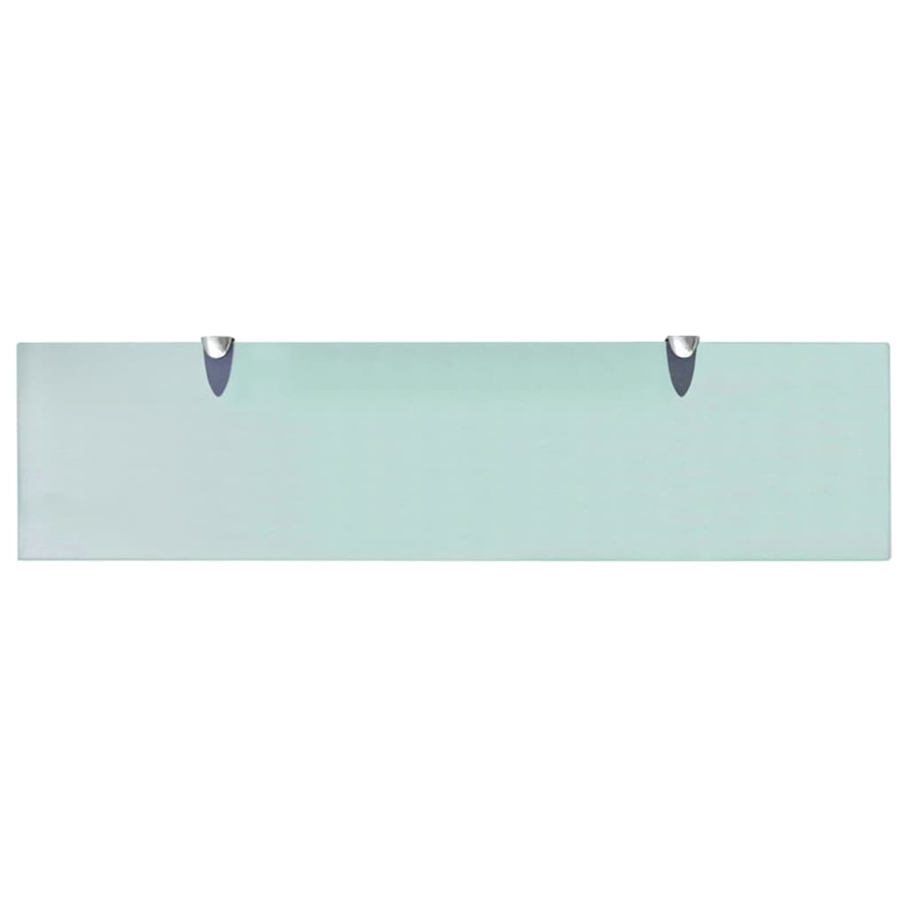 Zidne police 2 kom staklene 80 x 20 cm 8 mm