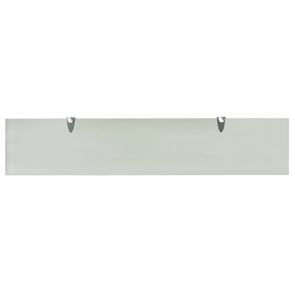 Zidne police 2 kom staklene 100 x 20 cm 8 mm