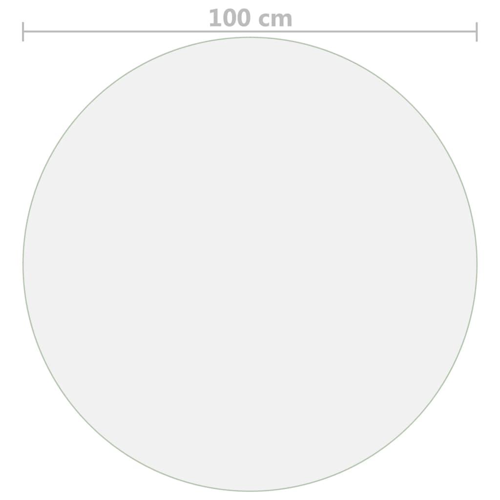 Zaštita za stol mat Ø 100 cm 1,6 mm PVC