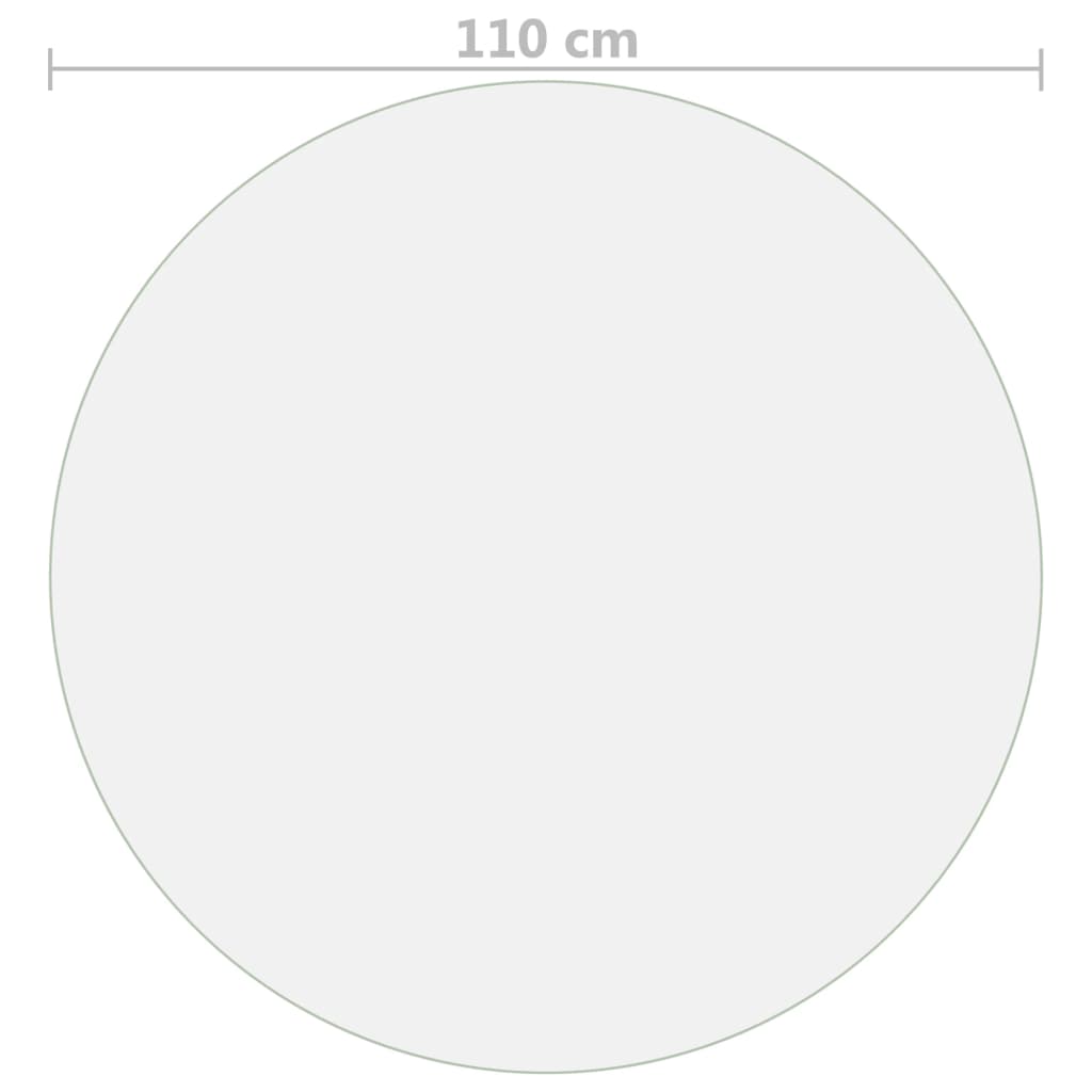 Zaštita za stol mat Ø 110 cm 1,6 mm PVC