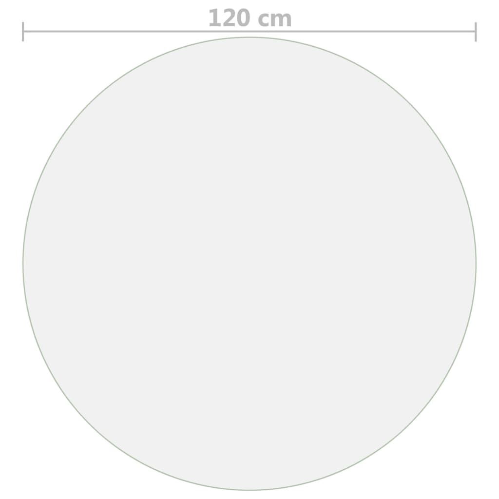 Zaštita za stol mat Ø 120 cm 1,6 mm PVC