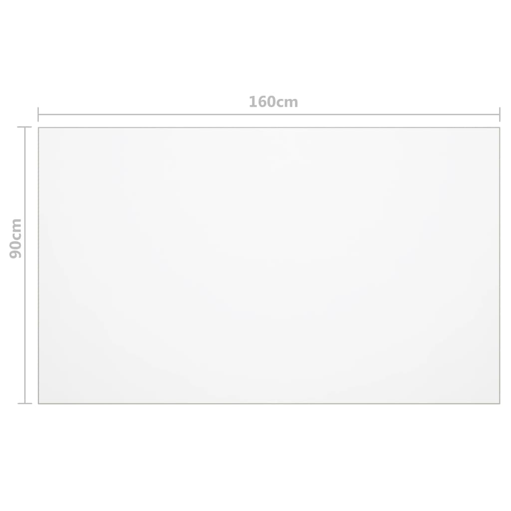 Zaštita za stol prozirna 160 x 90 cm 1,6 mm PVC