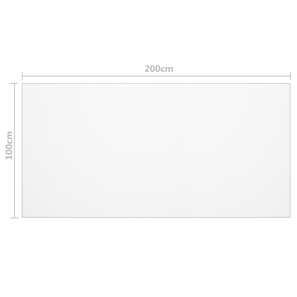 Zaštita za stol prozirna 200x100 cm 1,6 mm PVC
