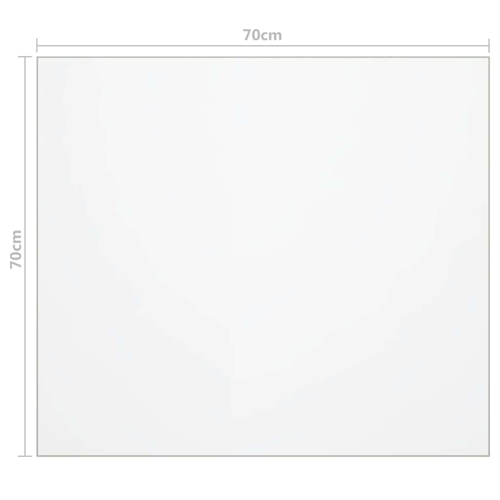 Zaštita za stol mat 70x70 cm 1,6 mm PVC