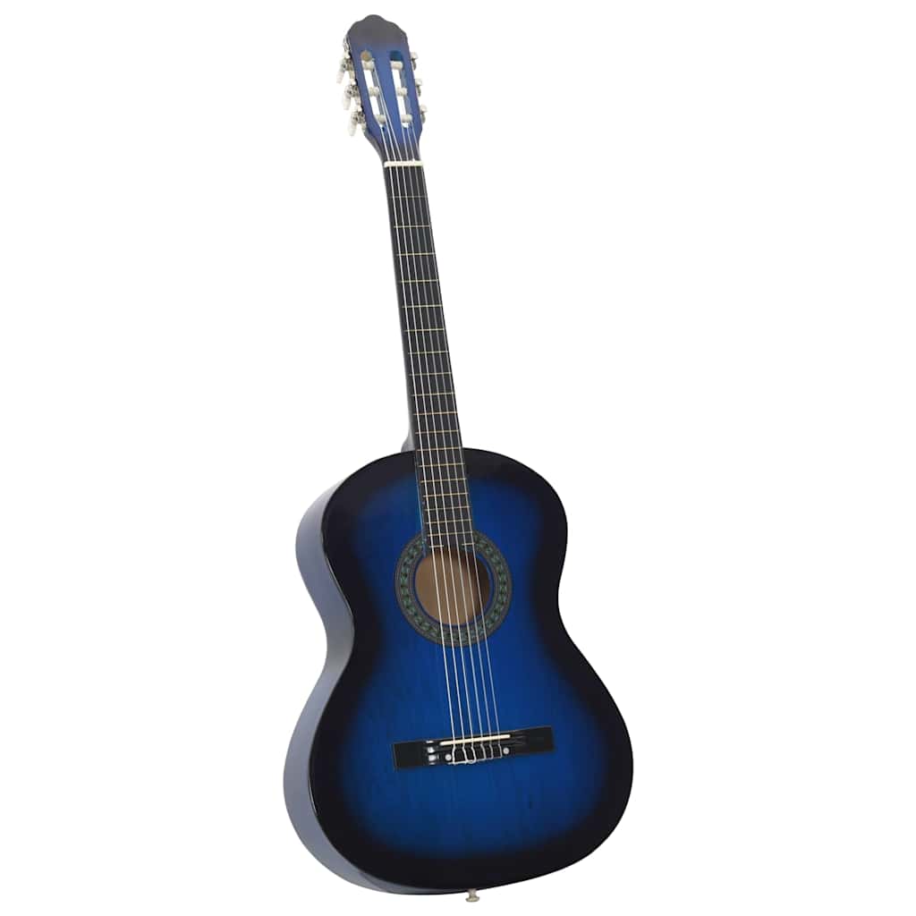 12-dijelni set klasične gitare za početnike plavi 4/4 39"