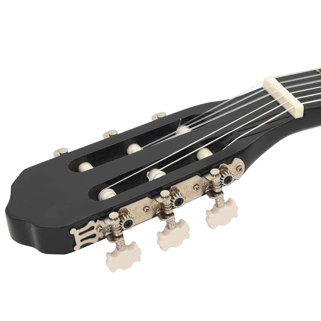12-dijelni set klasične gitare za početnike crni 4/4 39"