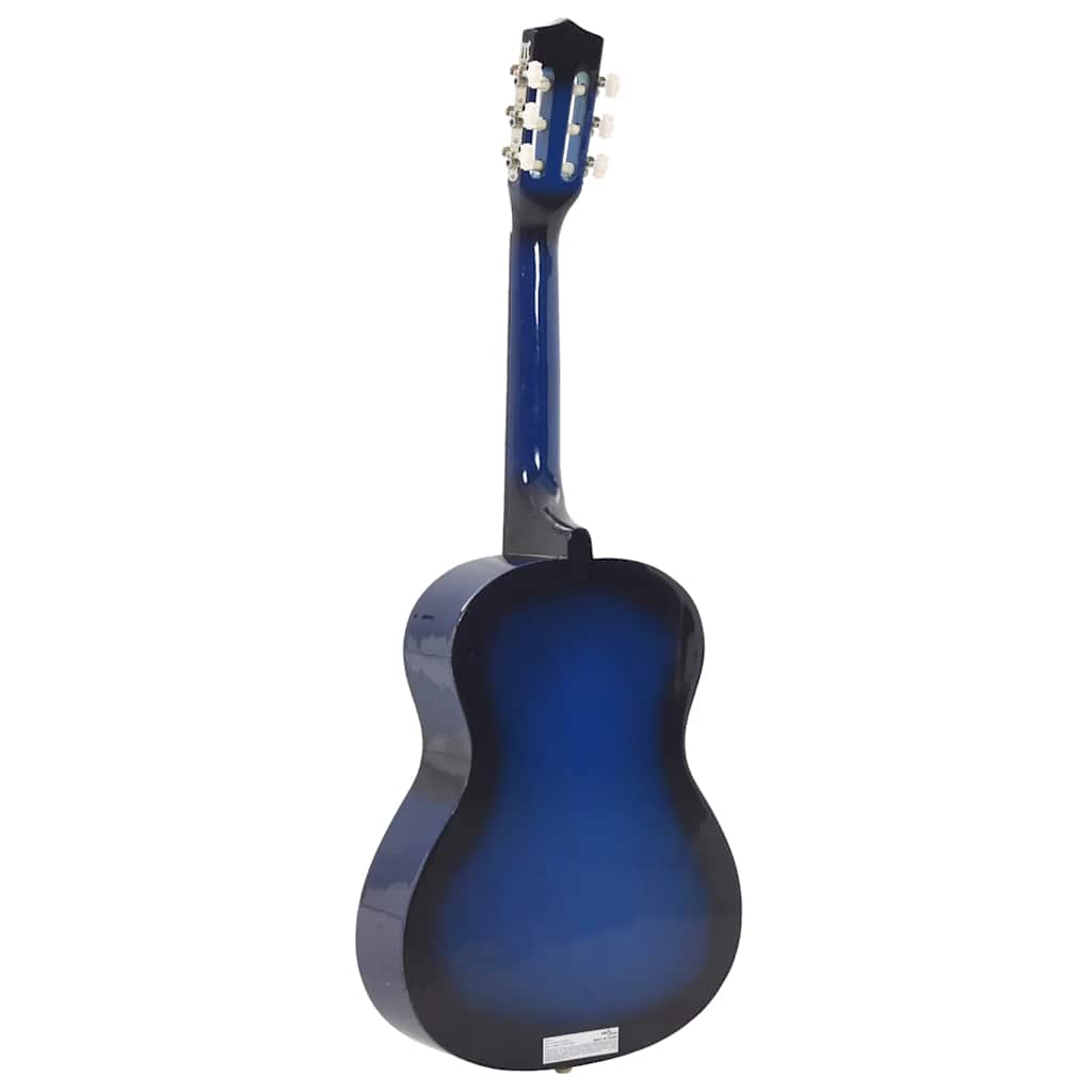8-dijelni set klasične gitare za početnike plavi 3/4 36"