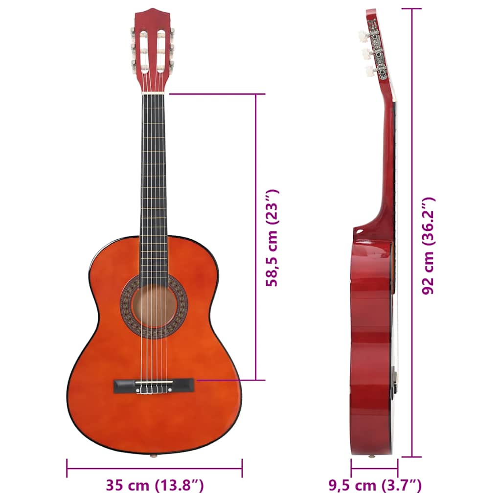 8-dijelni set klasične gitare za početnike 3/4 36 "