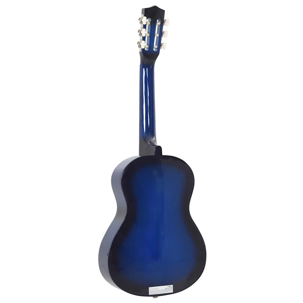 8-dijelni set klasične gitare za početnike plavi 1/2 34 "