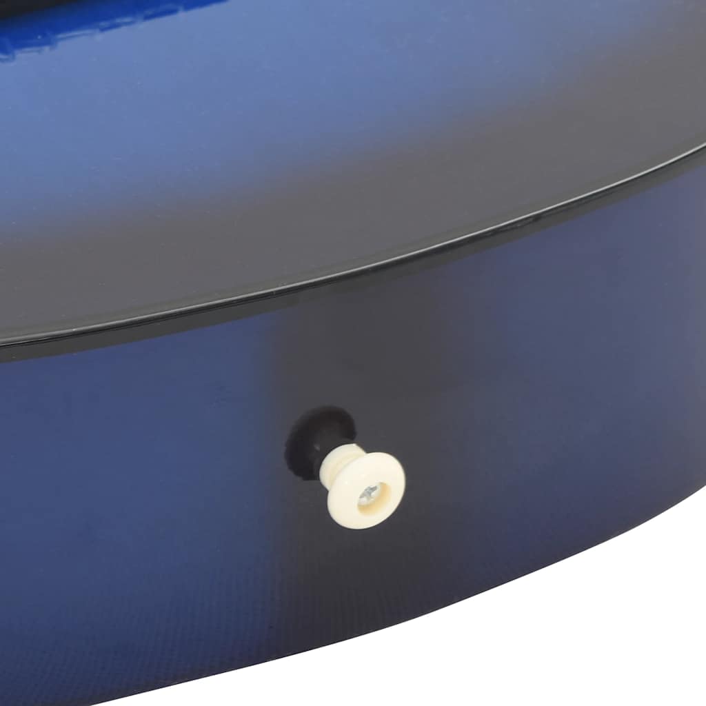 8-dijelni set klasične gitare za početnike plavi 1/2 34 "