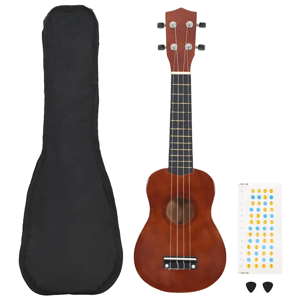 Set ukulelea Soprano s futrolom za djecu Natural 23 "