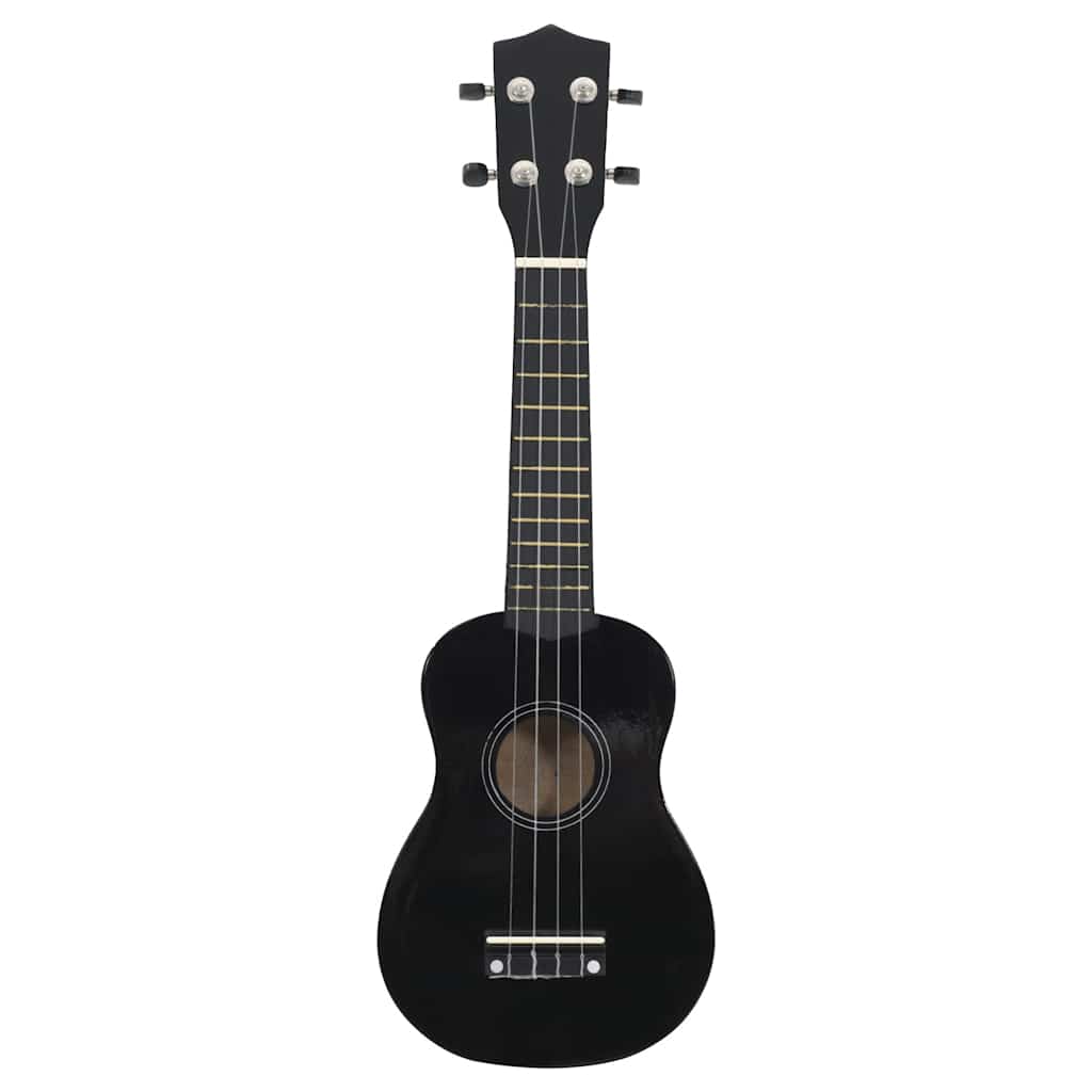 Set dječjeg ukulelea Soprano s torbom crni 23 "