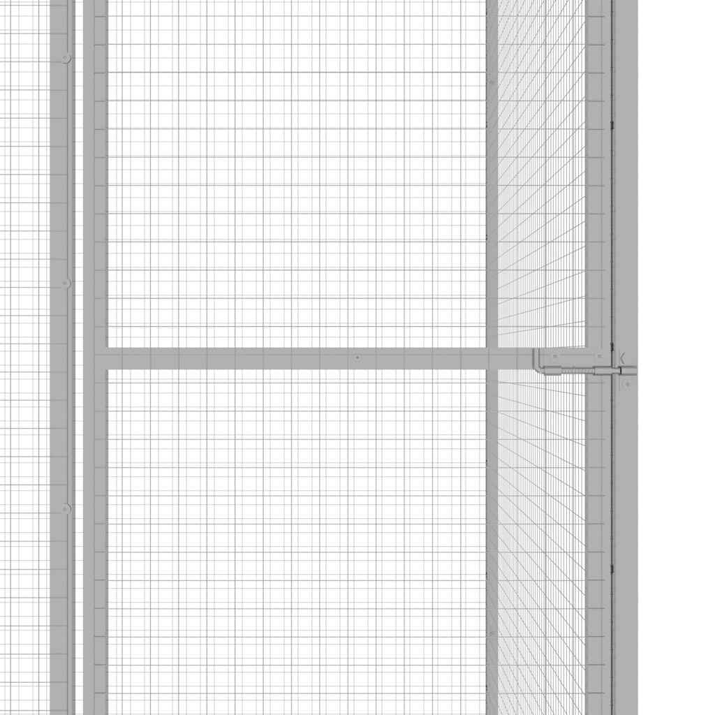 Kavez za mačke 1,5 x 1,5 x 1,5 m od pocinčanog čelika