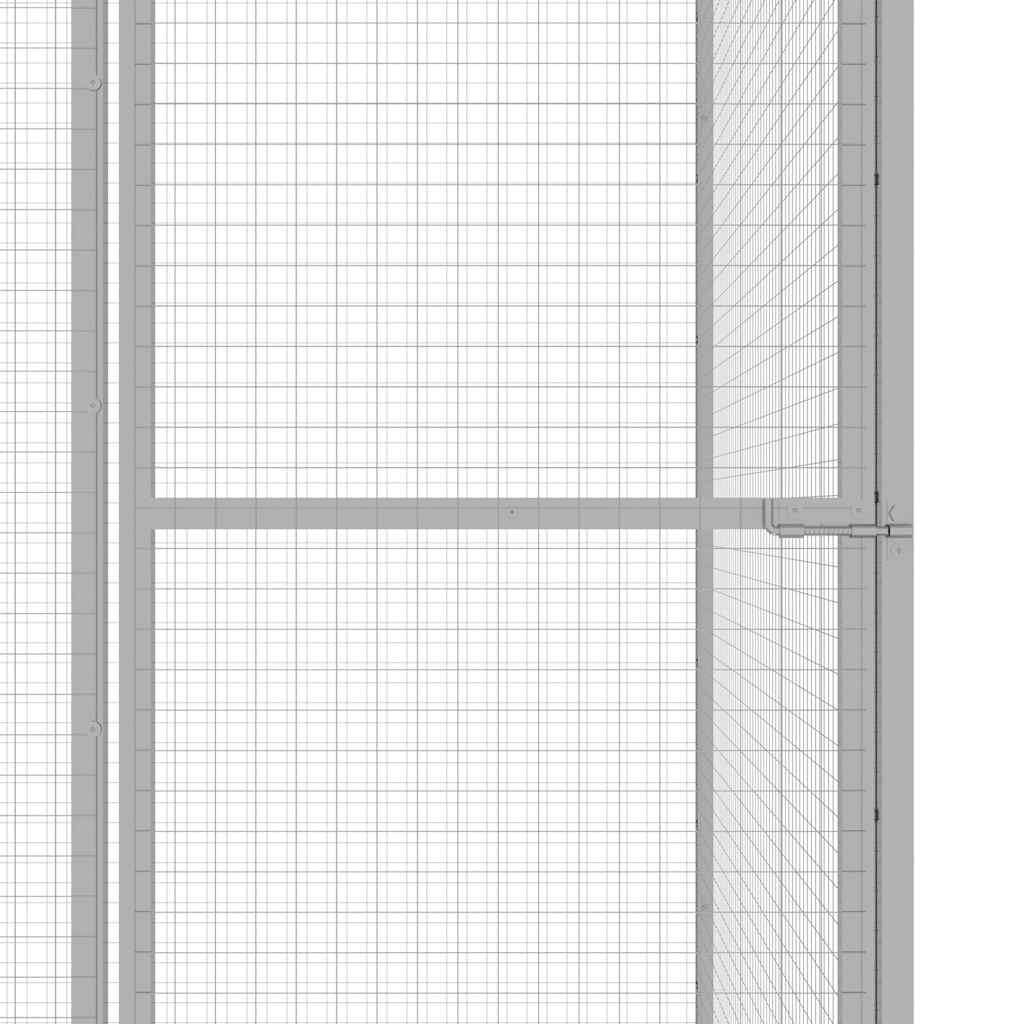Kavez za mačke 6 x 3 x 2,5 m od pocinčanog čelika