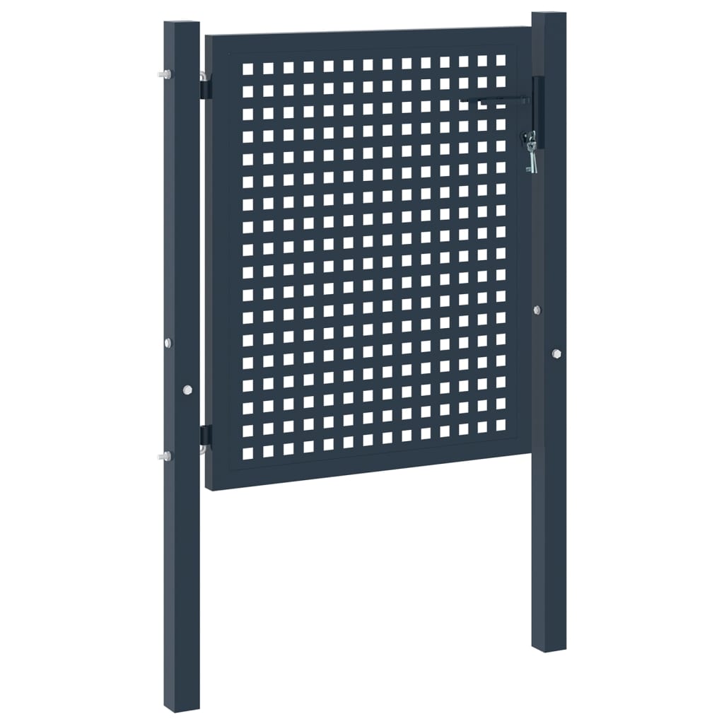 Vrata za ogradu antracit 102 x 75 cm čelik