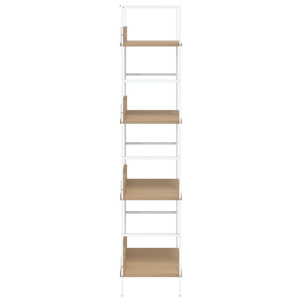 Police za knjige s 4 razine boja hrasta 60x27,6x124,5 cm drvene