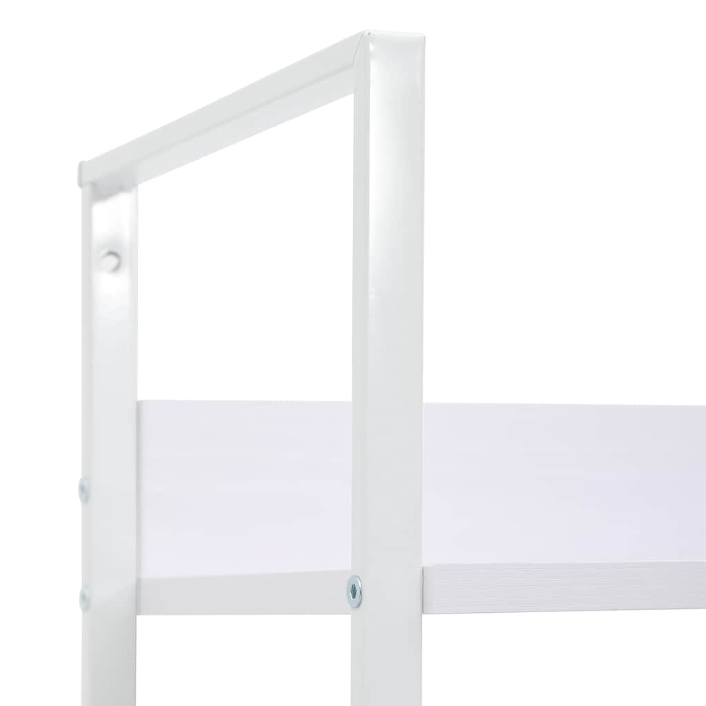 Police za knjige s 5 razina crne 60 x 27,6 x 158,5 cm drvene