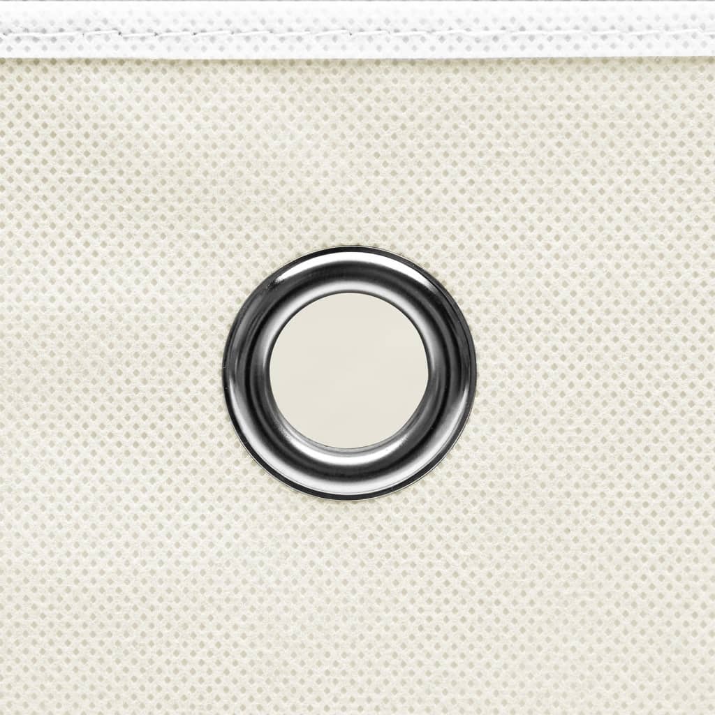 Kutije za pohranu 10 kom bijele 32 x 32 x 32 cm od tkanine