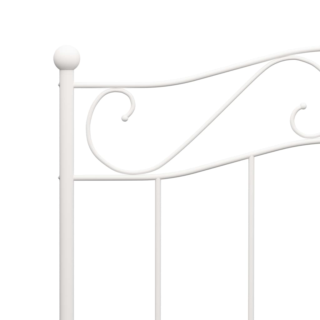 Okvir za krevet bijeli metalni 90 x 200 cm