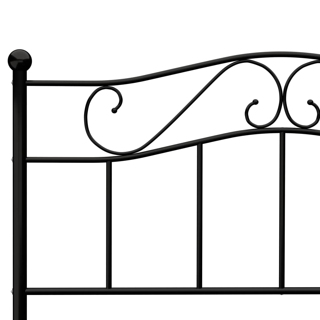 Okvir za krevet crni metalni 120 x 200 cm