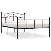 Okvir za krevet crni metalni 140 x 200 cm