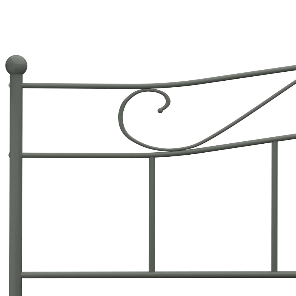 Okvir za krevet sivi metalni 180 x 200 cm