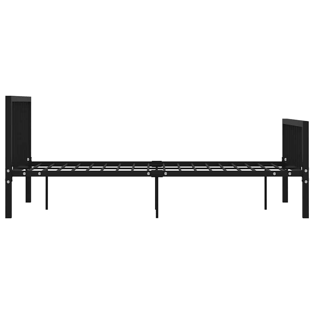 Okvir za krevet crni metalni 120 x 200 cm