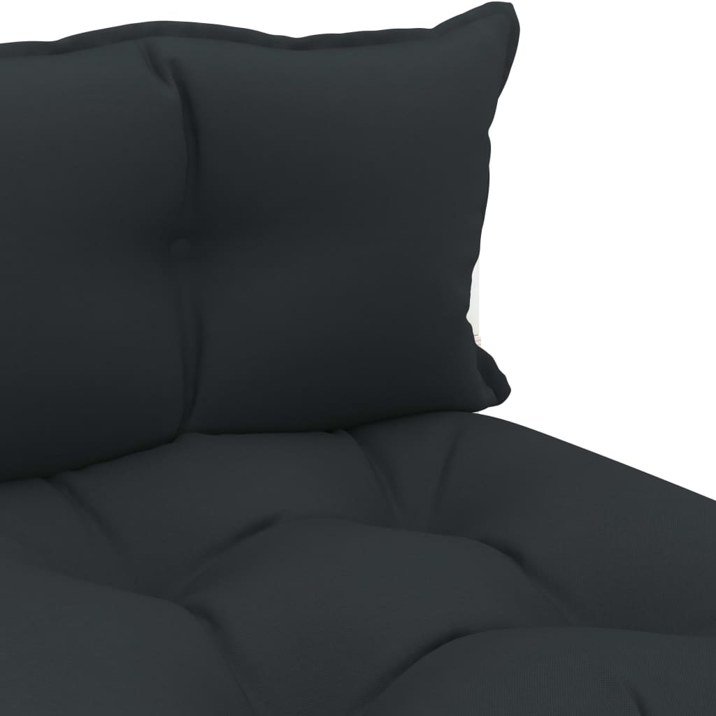 Srednja vrtna sofa od paleta s antracit jastucima drvena