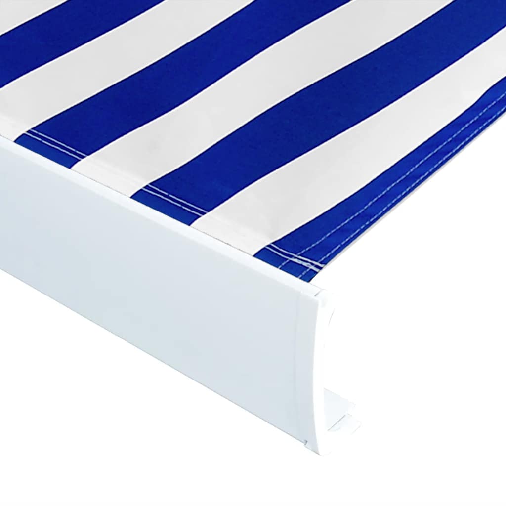 Motorizirana kazetna tenda 400 x 300 cm plavo-bijela