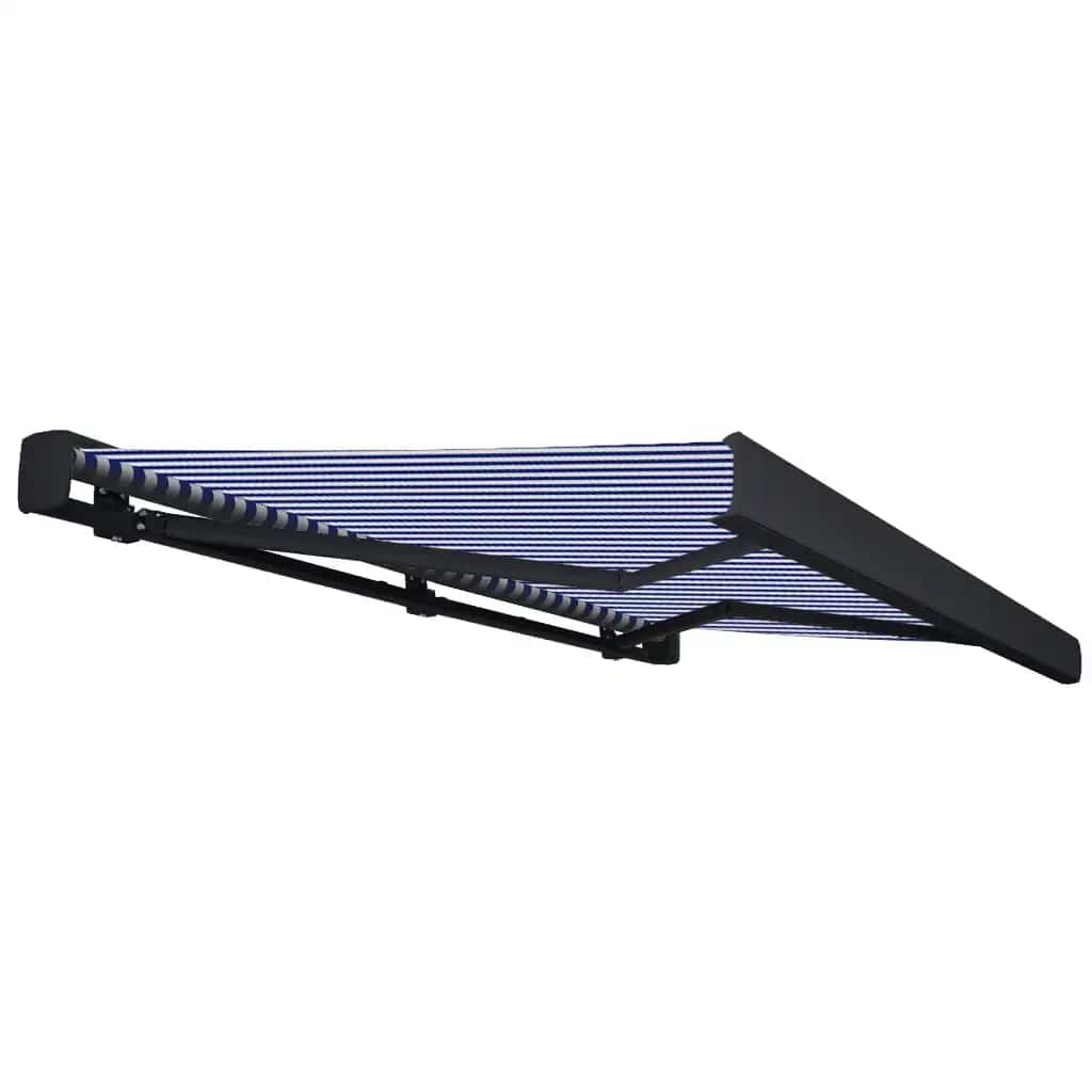 Motorizirana kazetna tenda 350 x 250 cm plavo-bijela