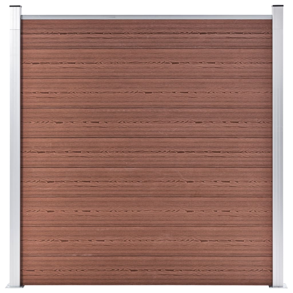 Vrtna ograda WPC 1737 x 186 cm smeđa