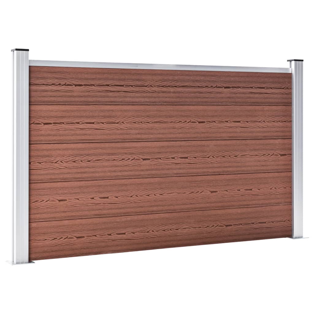 Vrtna ograda od WPC-a 699 x 106 cm smeđa