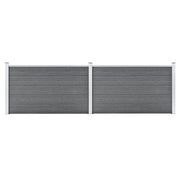 Vrtna ograda od WPC-a 353 x 106 cm siva