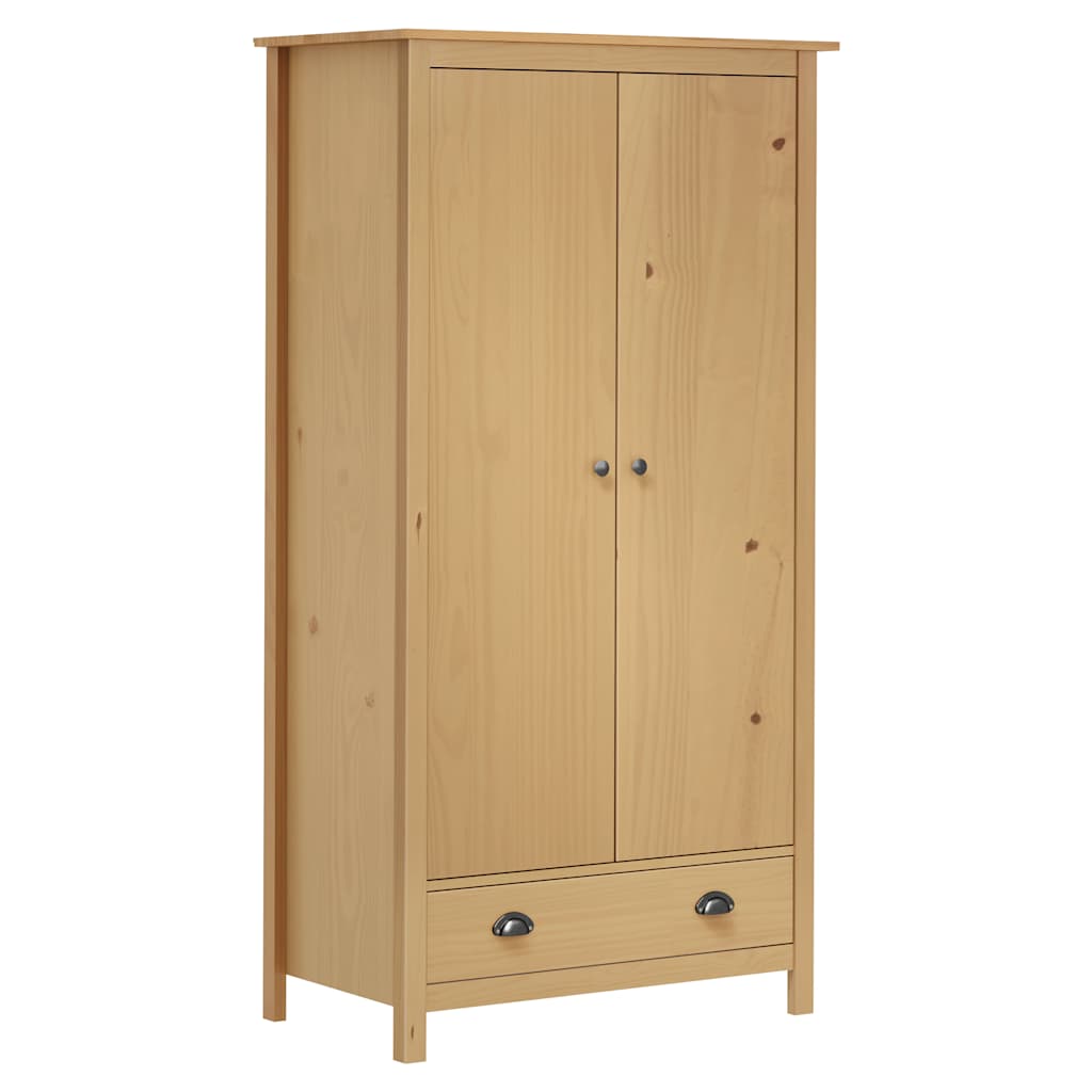 Dvokrilni ormar Hill 89 x 50 x 170 cm od masivne borovine