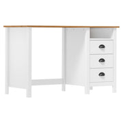 Radni stol Hill s 3 ladice 120 x 50 x 74 cm od masivne borovine