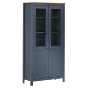 Visoka komoda Hill siva 85 x 37 x 170,5 cm od masivne borovine