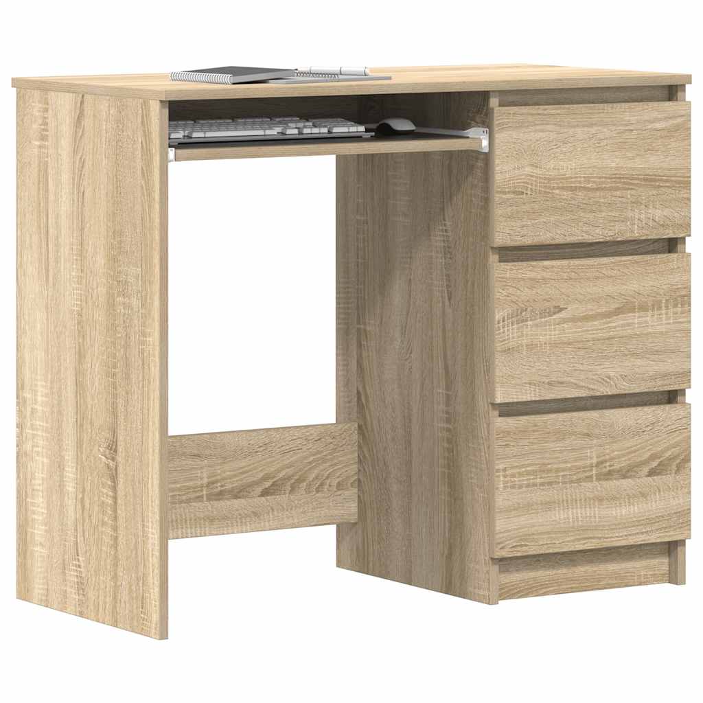 Radni stol boja hrasta sonome 90 x 45 x 76 cm konstruirano drvo