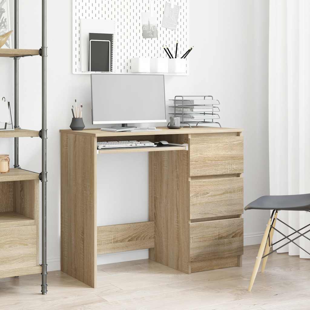 Radni stol boja hrasta sonome 90 x 45 x 76 cm konstruirano drvo