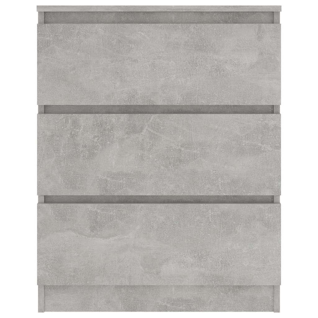 Komoda siva boja betona 60 x 35 x 76 cm od konstruiranog drva
