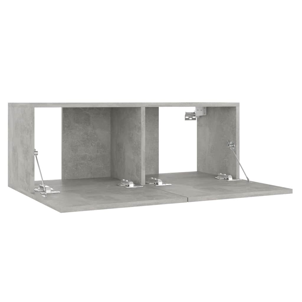 TV ormarić boja betona 80 x 30 x 30 cm od konstruiranog drva