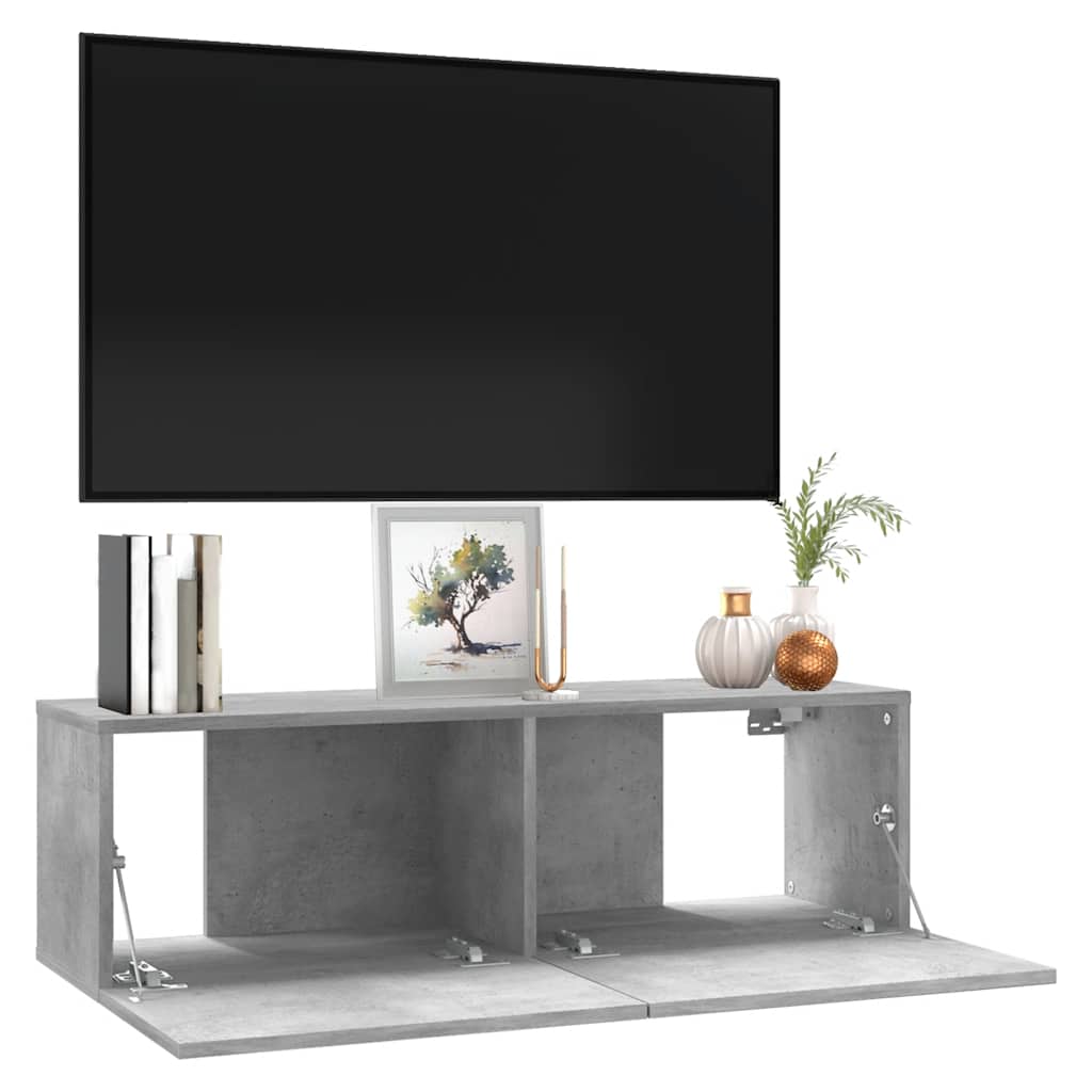 TV ormarić boja betona 100 x 30 x 30 cm od konstruiranog drva