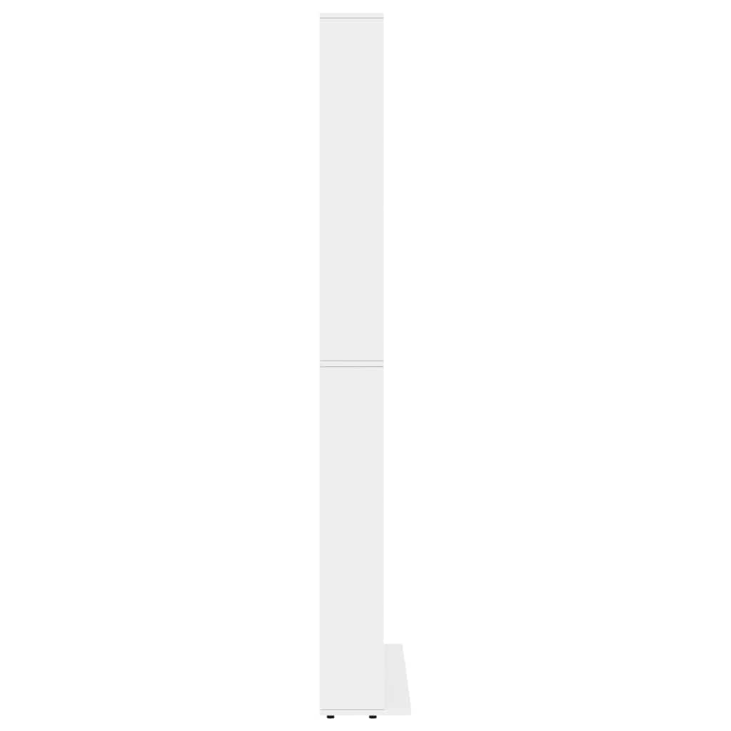 Ormarić za CD-ove bijeli 102x23x177,5 cm od konstruiranog drva