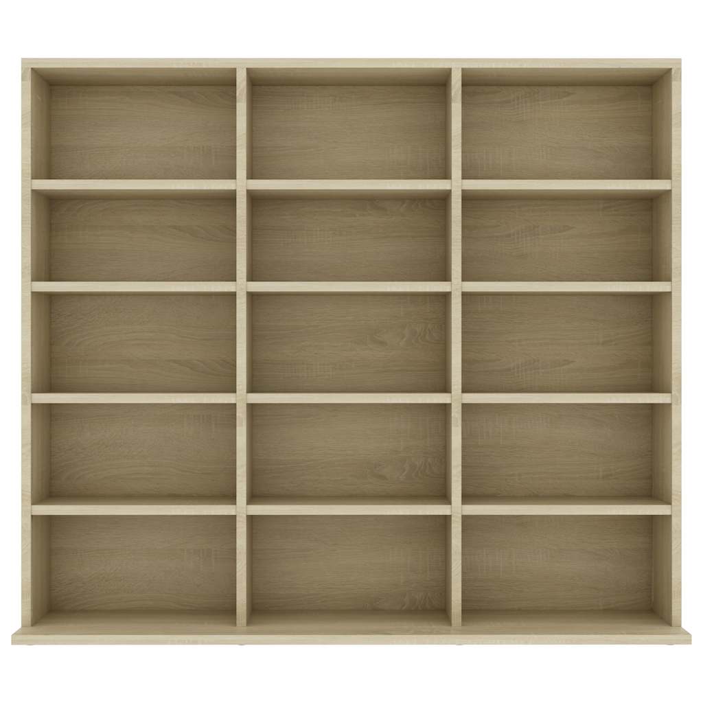 Ormarić za CD-ove boja hrasta 100x23x89,5 cm konstruirano drvo