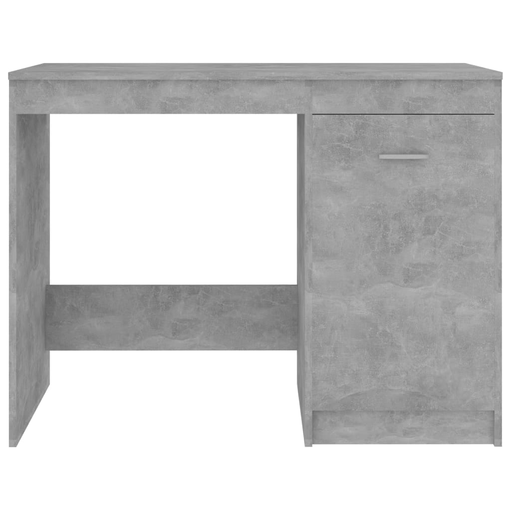 Radni stol siva boja betona 100 x 50 x 76 cm konstruirano drvo