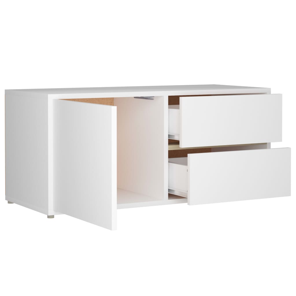 TV ormarić bijeli 80 x 34 x 36 cm od konstruiranog drva