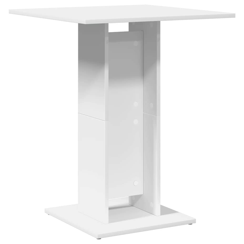 Bistro stol bijeli 60 x 60 x 75 cm od konstruiranog drva