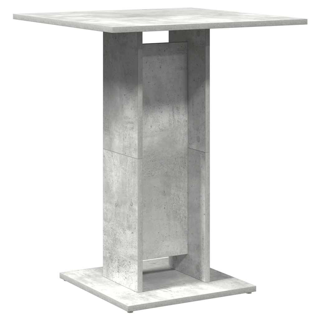 Bistro stol boja betona 60 x 60 x 75 cm od konstruiranog drva