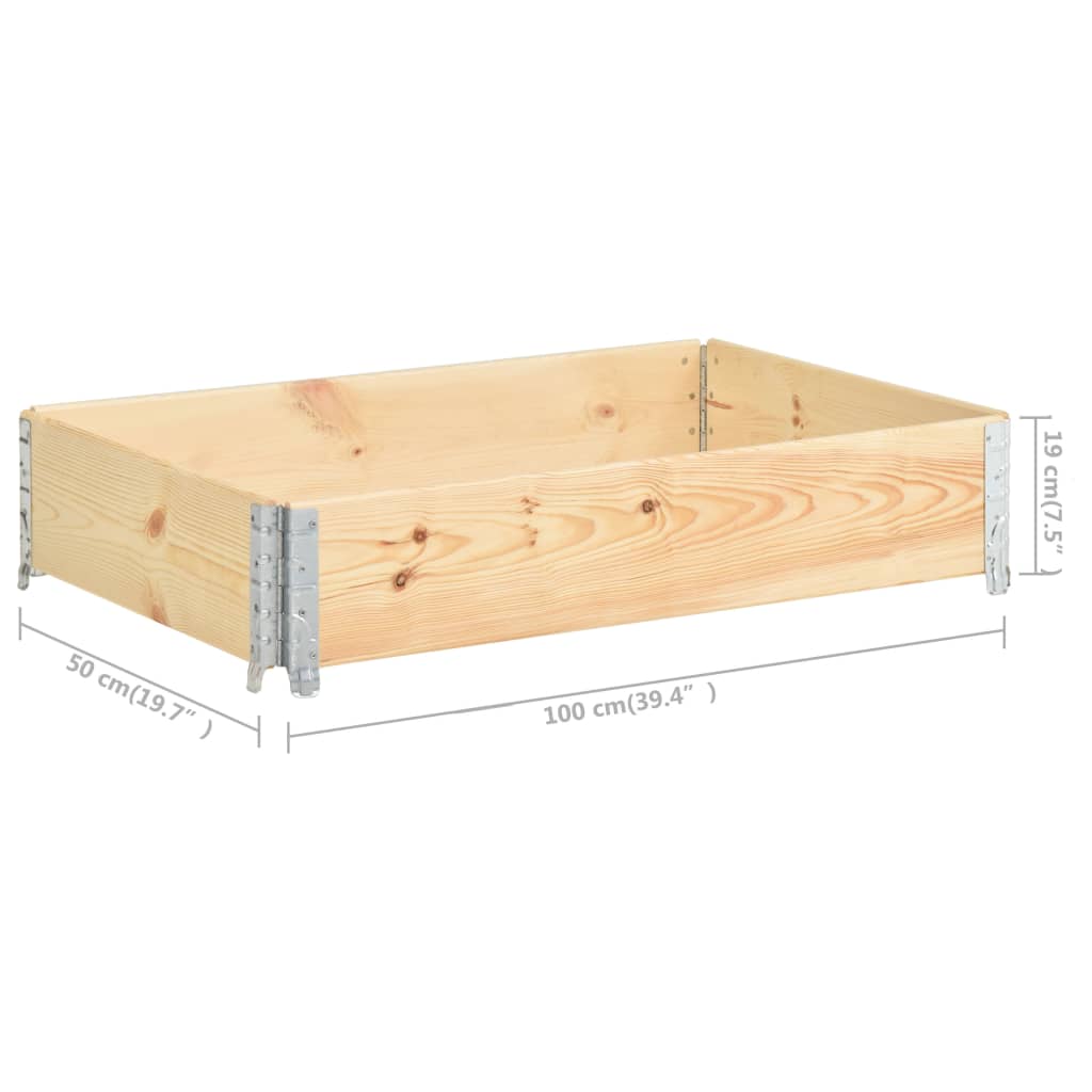 Okvir za palete 50 x 100 cm od masivne borovine