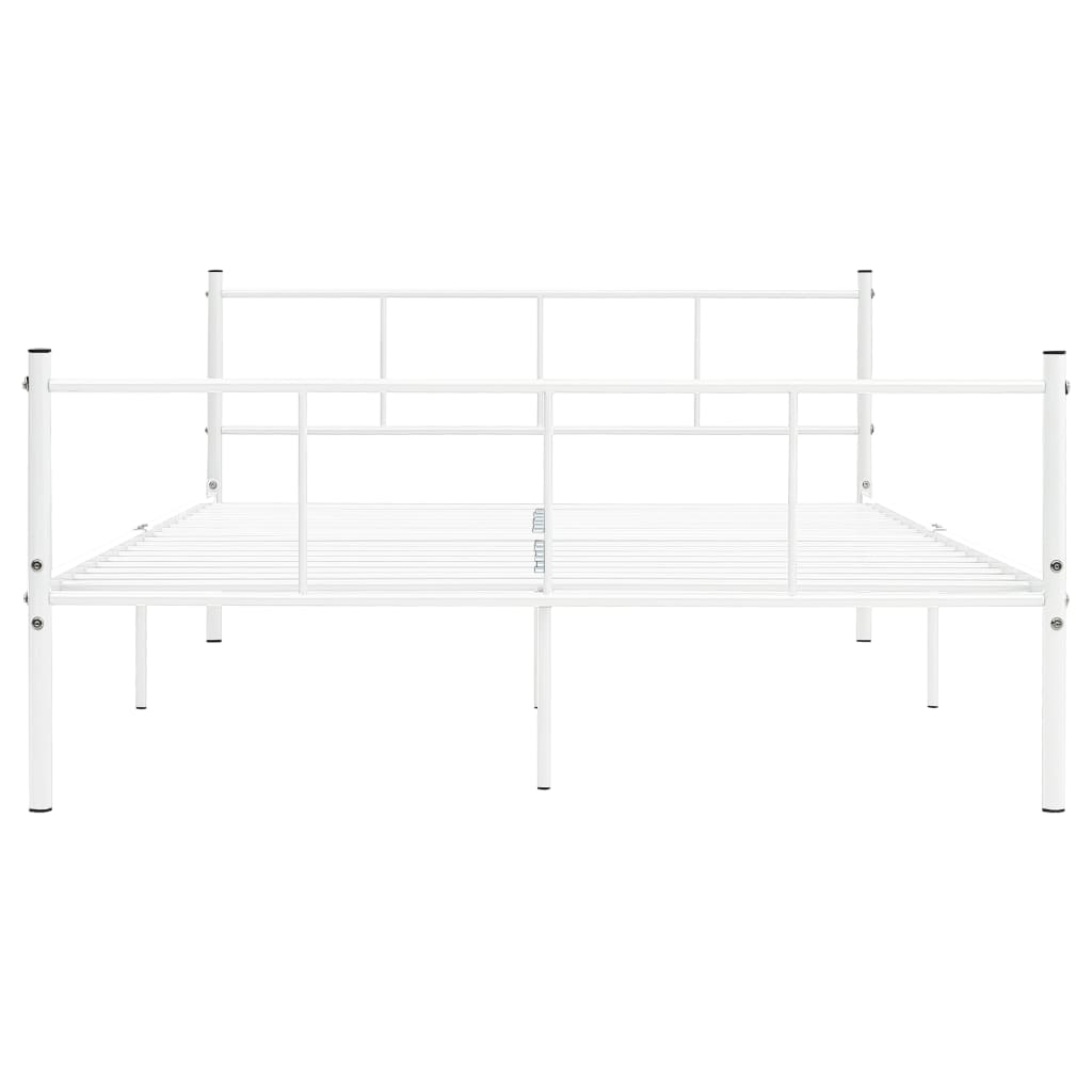 Okvir za krevet bijeli metalni 120 x 200 cm