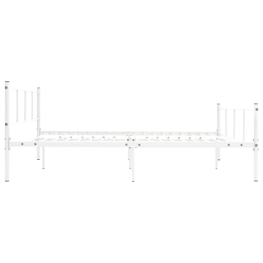 Okvir za krevet bijeli metalni 120 x 200 cm